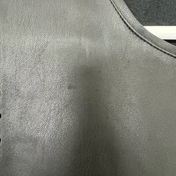 ZARA Black Leather Dress, Size Small - Picture 3 of 5